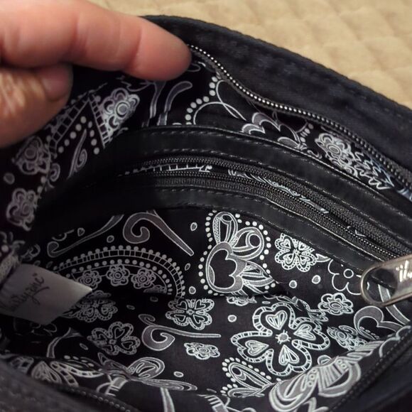 THIRTY ONE 31 CROSS BODY BAG BLACK & WHITE PURSE 11" - Picture 6 of 9